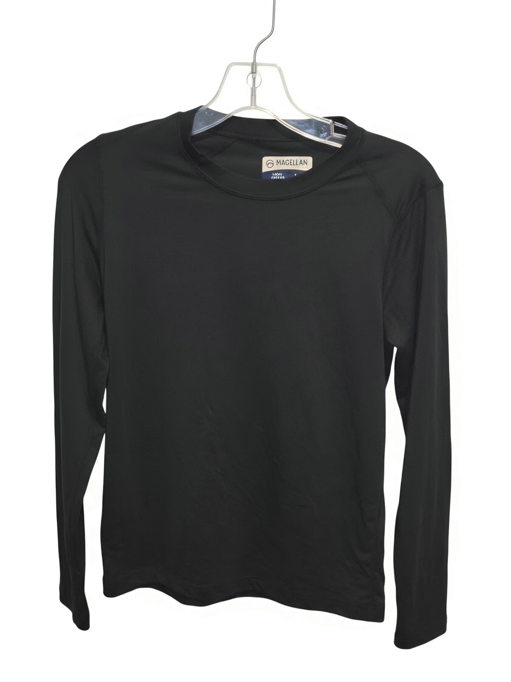 Magellan Outdoors Womans Long Sleeve Performance Tee - Black